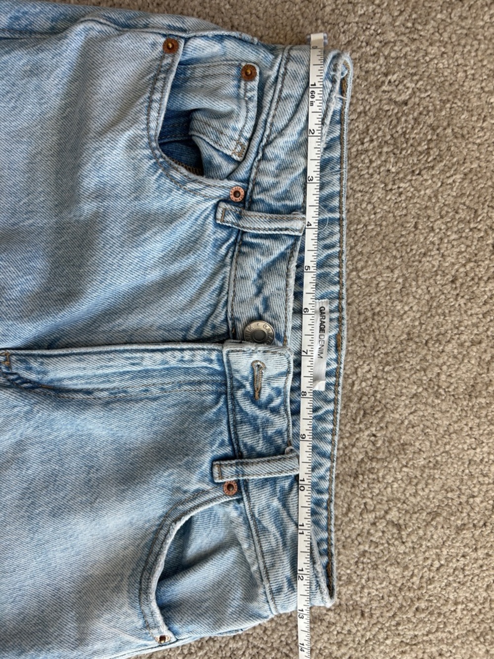 Women’s Garage Blue 90’s Straight Jeans - Picture 8 of 10